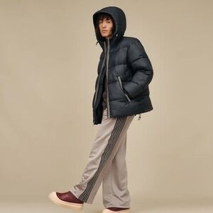 UGG Men's Black Quilted Puffer Jacket with Hood